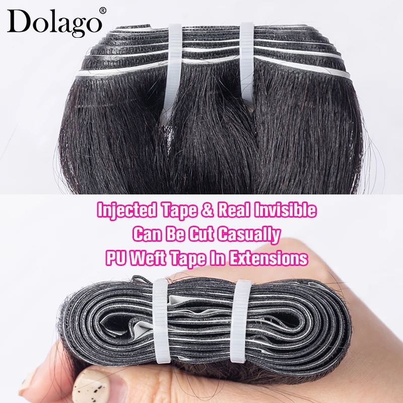 

Невидимые ленточные пряди для наращивания волос: длинные, плоские, прямые, из натуральных волос, с покрытием PU, бесшовные, на липучке