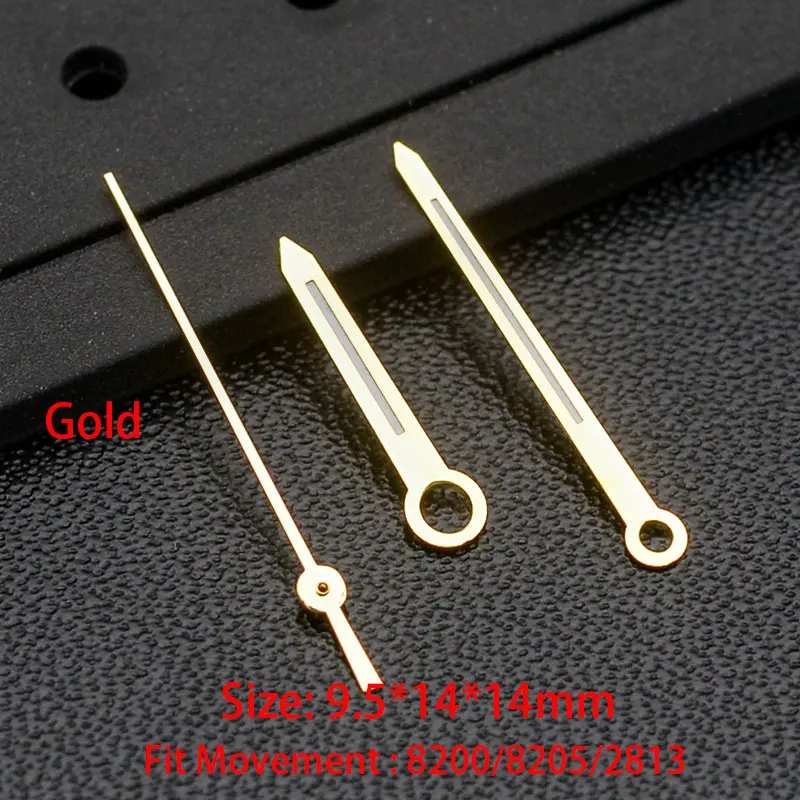 Modified Watch Hands NO Green  Luminous Logbook Needle Silver Gold Rose Watch Accessories for 8205 8215 2813 Movement