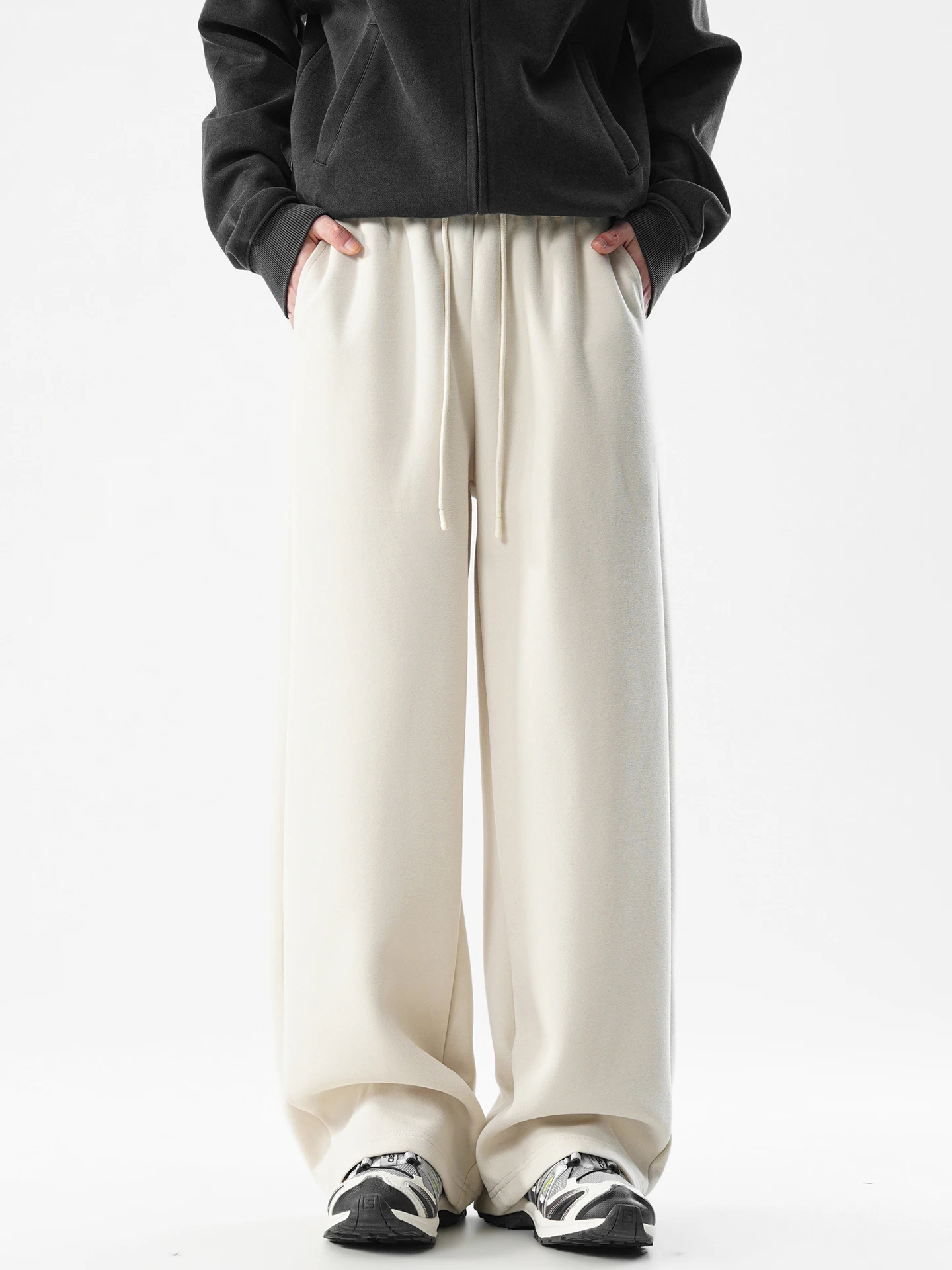 Dukeen 400G بنطال رياضي مستقيم للرجال ثقيل الوزن 2025 خريف موضة جديدة غير رسمية نشطة مريحة سراويل مناسبة ملابس للرجال #4