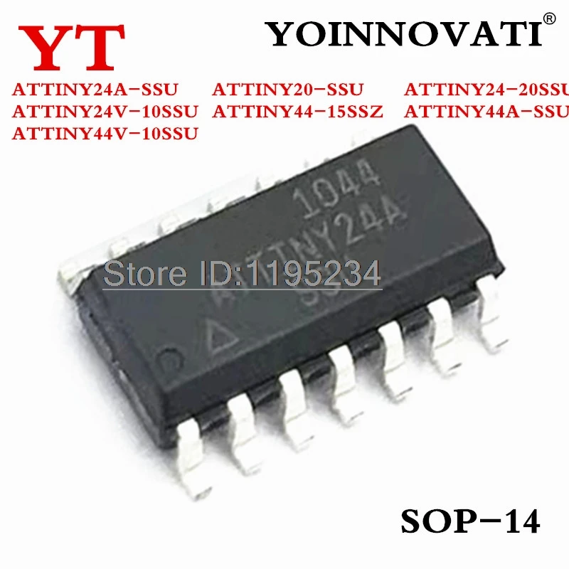 5PCS ATTINY24A SSU ATTINY20 SSU ATTINY24 20SSU ATTINY24V 10SSU ATTINY44 15SSZ ATTINY44A SSU ATTINY44V 10SSU