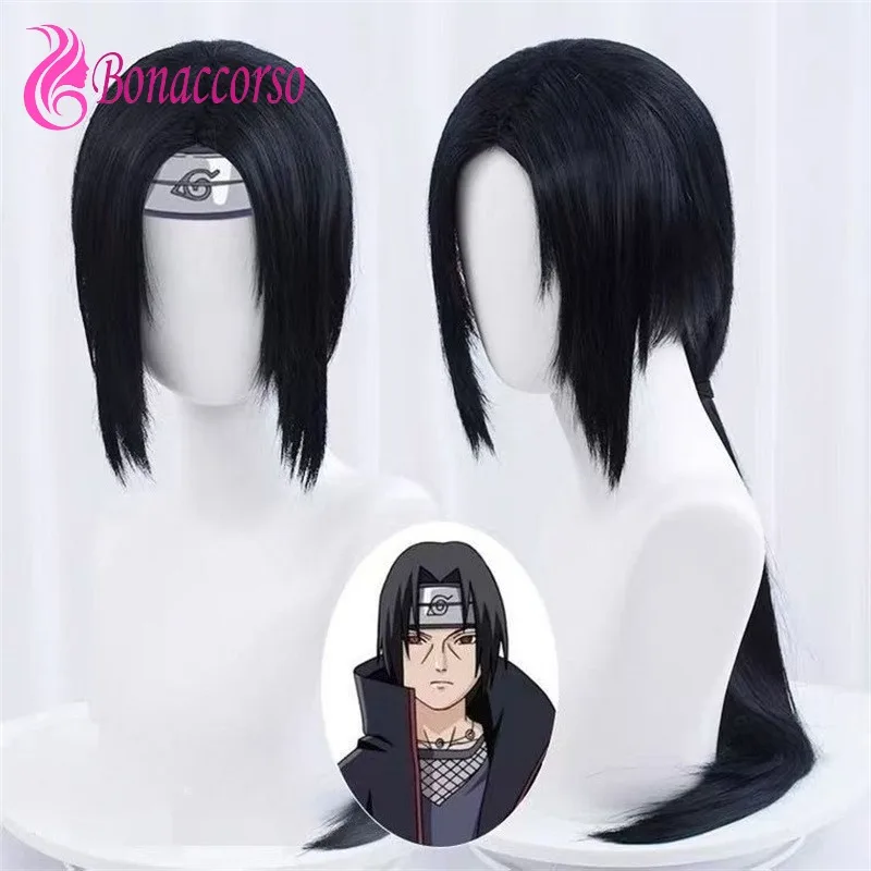 

HOKAGE NINJA Uchiha Itachi Cosplay Wig Synthetic Long Straight Wig Anime Coser Heat Resistant Fiber High Quality Wig Halloween