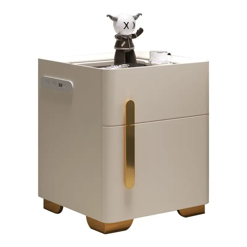 Smart bedside table, safe, multi-functional integrated bedroom combination lock, simple home safe
