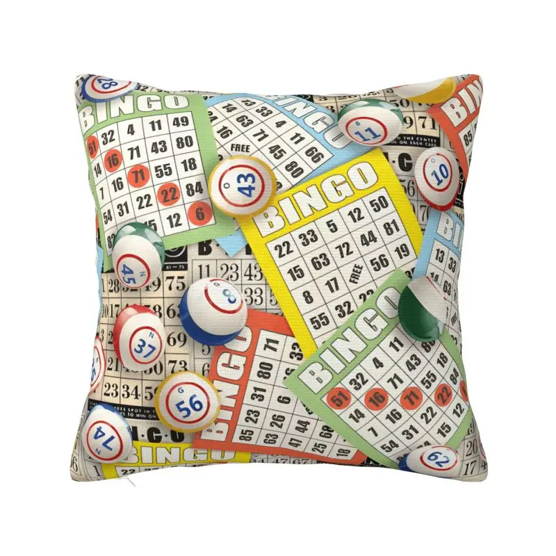 Nordic Style Hot Game Best Play Bingo Cushion Covers 45x45cm Velvet Throw Pillow Case for Sofa Square Pillowcase Home Decorative