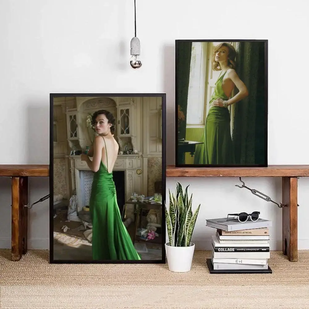 ملصق كيرا نايتلي في التكفير ، طباعة ورقية ، ديكور الرسم الفني ، المنزل ، غرفة النوم ، المدخل ، البار ، المقهى ، 1: 1000