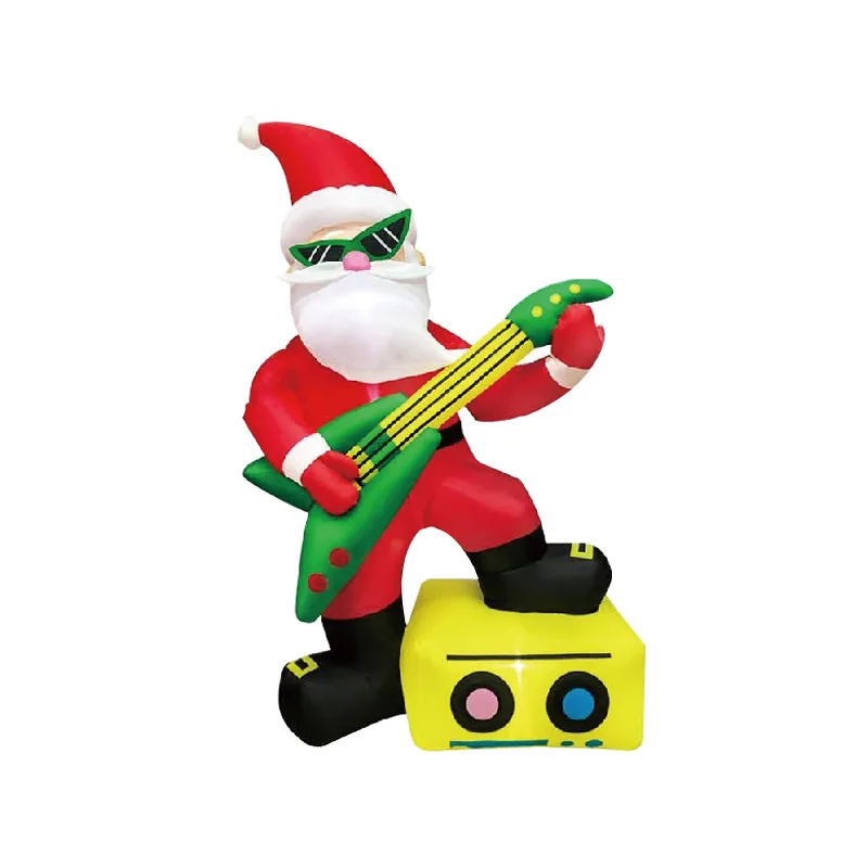

Music with sunglasses Santa outdoor garden light decoration ornament