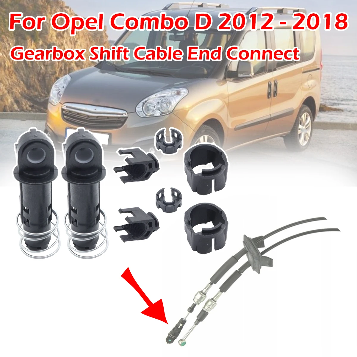 

Manual Transmission Gearbox Shift Cable Linkage Bush Connect For Opel Combo D 12-2018 Vauxhall Shifter Lever Connect 5801317933k