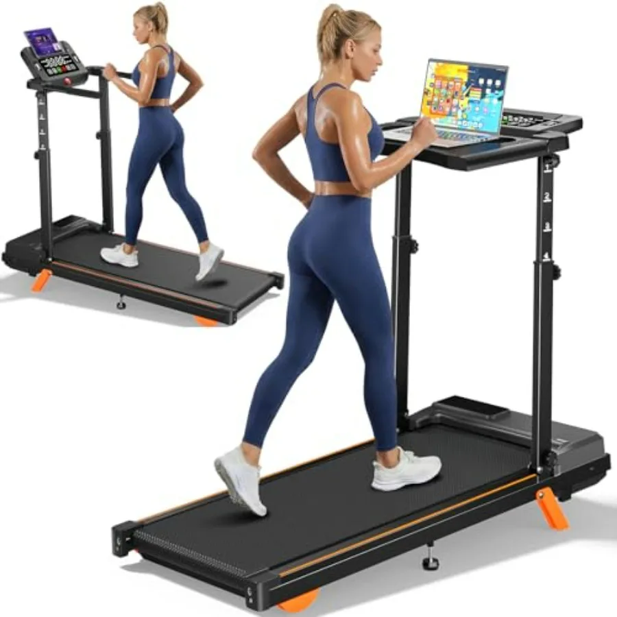 

Беговая дорожка Walking Pad с рабочим столом, 12-уровневым наклоном, для дома и офиса, нагрузка до 160 кг, мощность 3.5 л.с.
