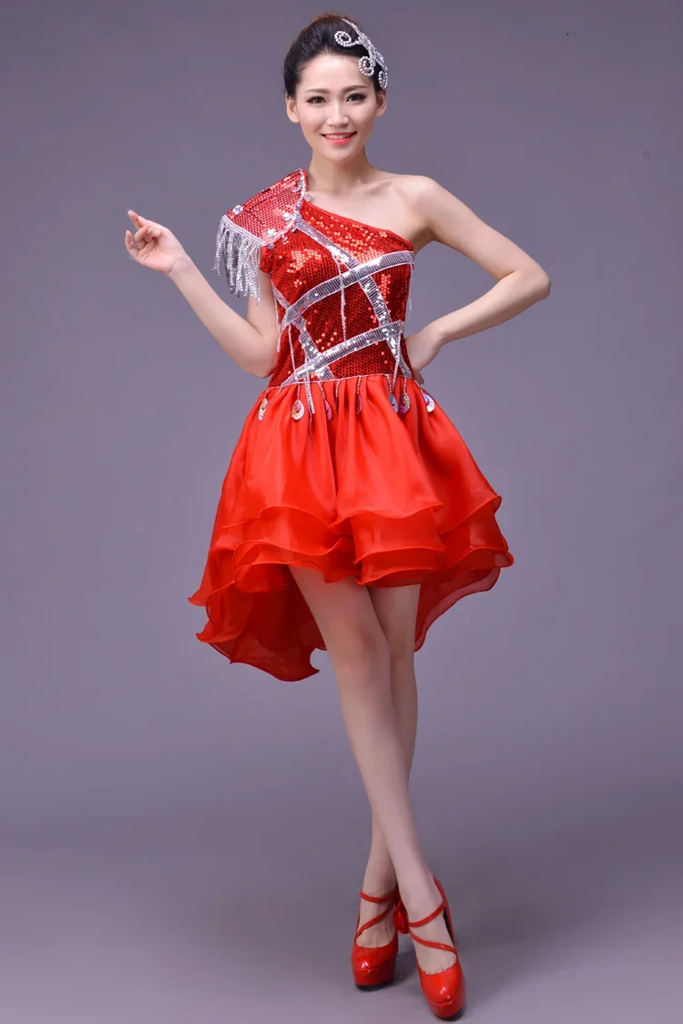 Festival modern jazz dance DS stage costume singer team dancer prom show performance clothing sequins female suits