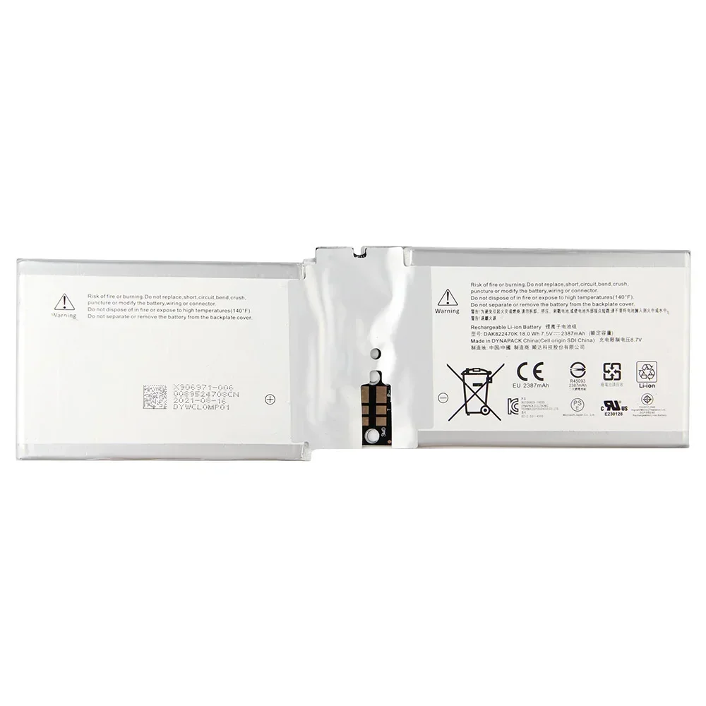 Replacement Battery DAK822470K 2387mAh For Microsoft Surface Book 1703 G3HTA020H High Quality Batteries With Tools