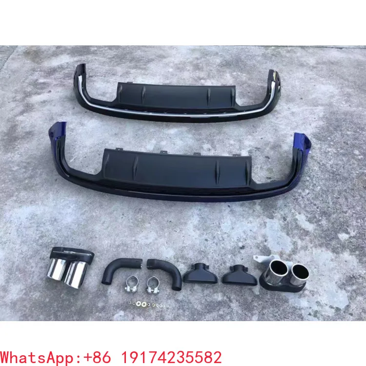 

For Applicable Modified Rear Bumper Diffuser With 4 Tip For Q5 SQ5 2019- 2022