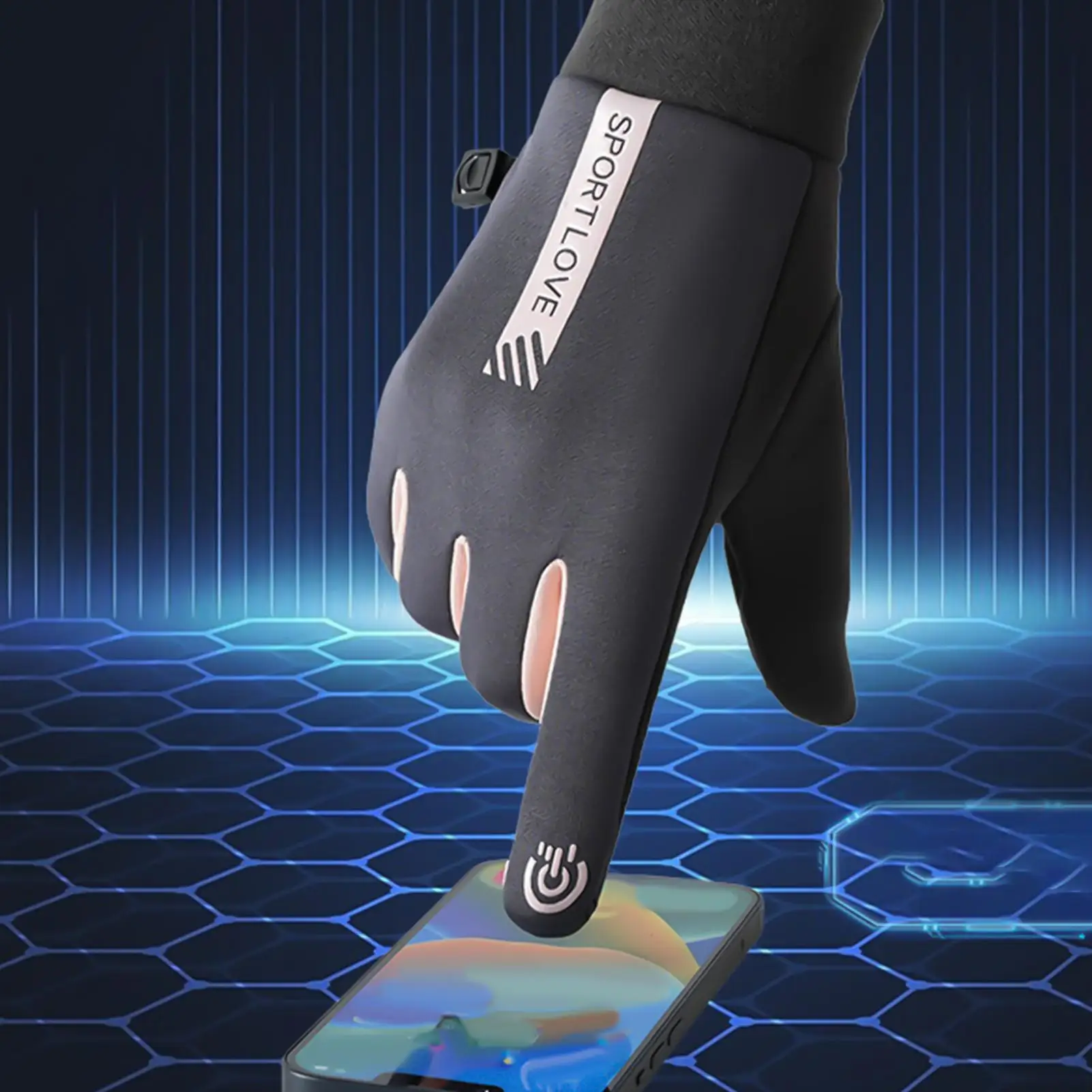 

Heated Gloves For Men Anti-Slip Waterproof Windproof 3 Temperature Modes USB Heating Gloves Hand Warmers For Skiing Hiking