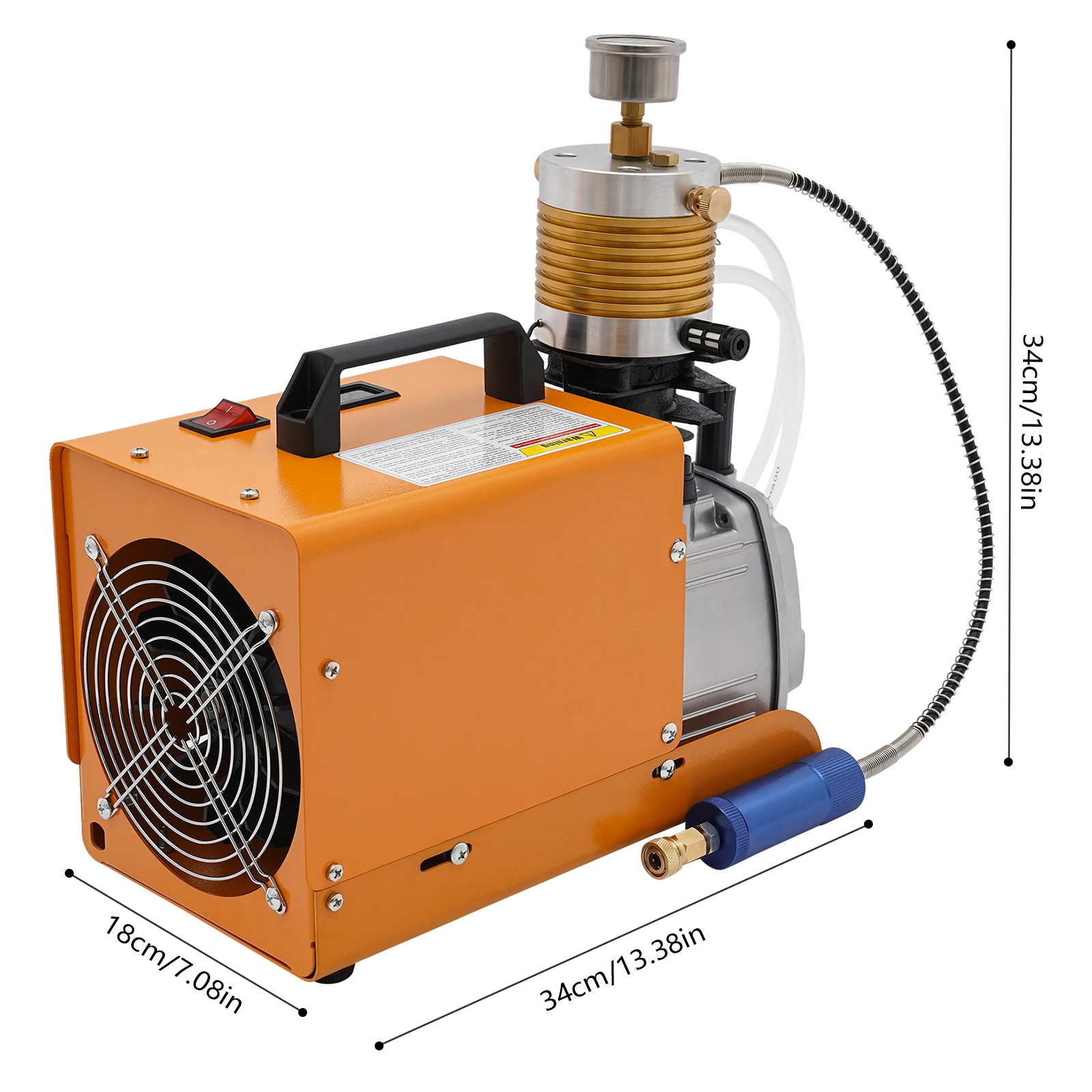 Pompe de compresseur d'air haute pression 1,8 kw, pompe d'air électrique 300 bars, pompe de compresseur d'air Portable Pcp pour l'inflation des pneus ﻿