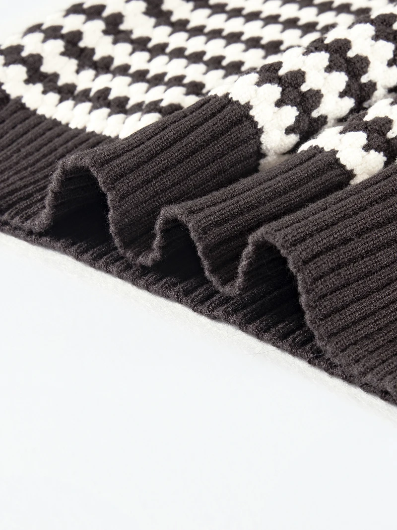 سترة نسائية مخططة بأكمام طويلة وقصة ضيقة كاجوال للخريف والشتاء للسيدات