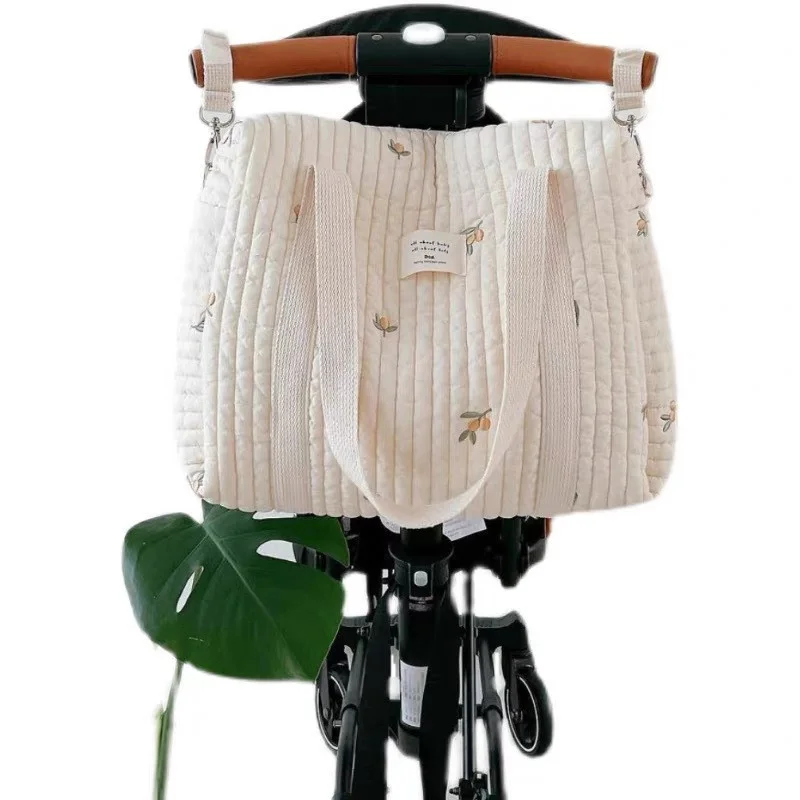 INS Nordic Style Cute Embroidered Stroller Mommy Bag Multi-functional Baby Bottle Diaper Bag Backpack Baby Maternity Bags