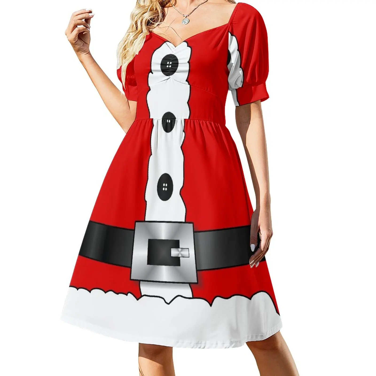 merry christmas hohoho red santa claus Dress dress for women women's clothing korea stylish beach outfits for women