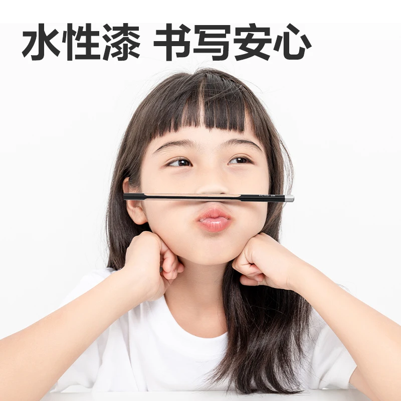 Deli 8/10 pçs 2b/hb lápis de madeira triangular exame de arte esboço pintura desenho lápis presente escola & material de escritório papelaria