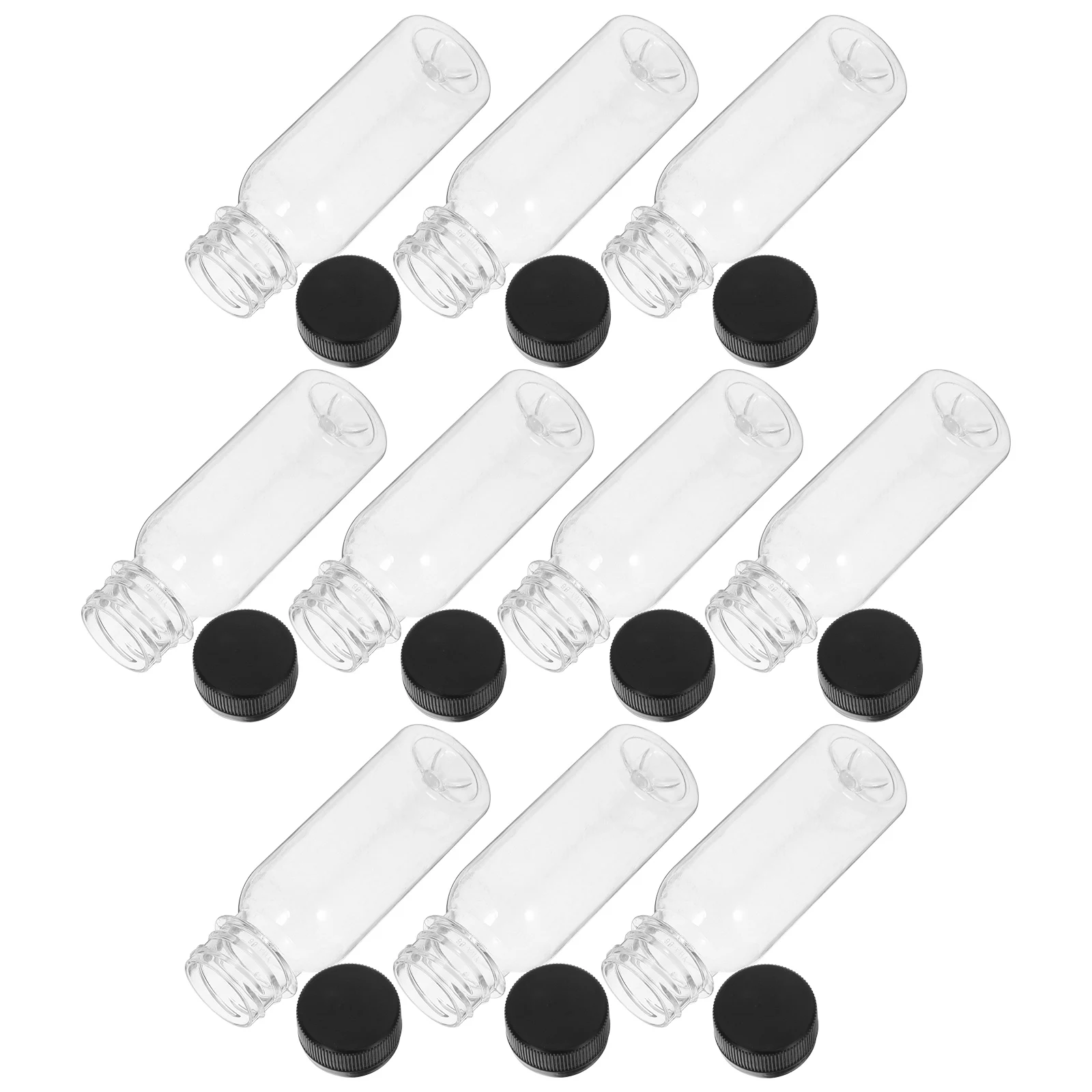 

10pcs Milk Bottle Reusable Pet Lightweight Beverage Container Large Capacity Drink Jar Portable For Juice Yogurt Water Storage