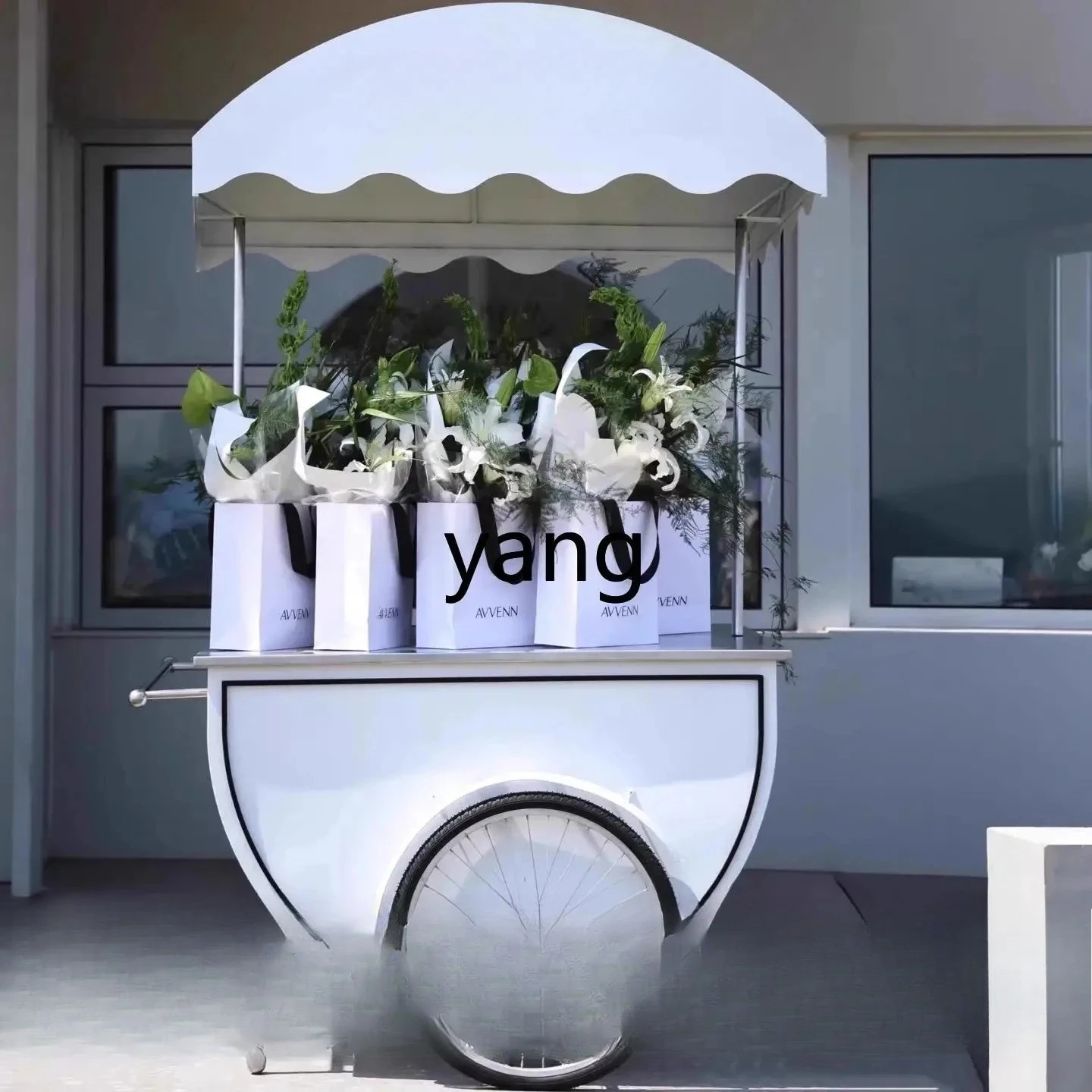 lmm1  mobile float stall shopping mall coffee cart display promotion car accessories shopping mall store