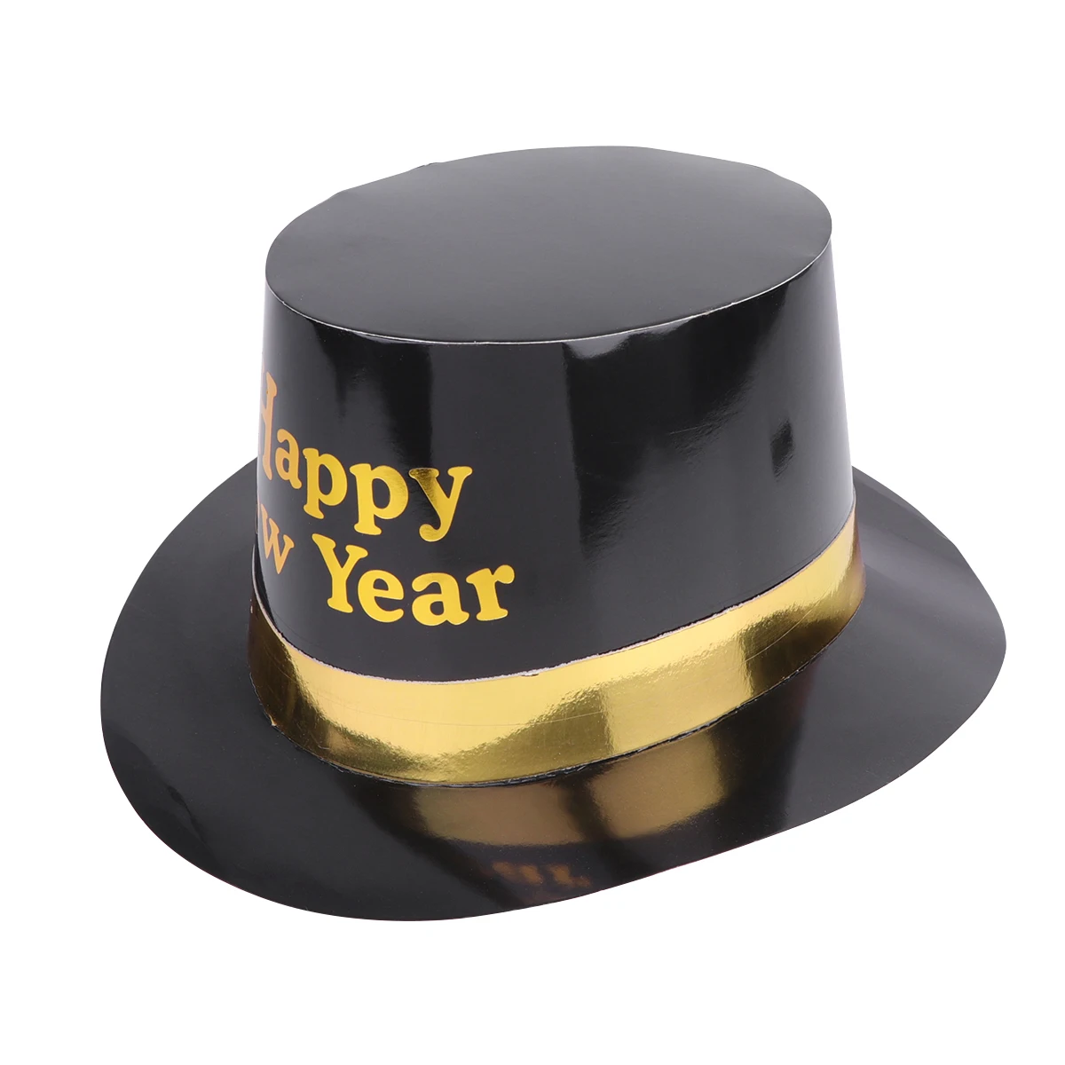 

8PCS Paper Birthday New Year Party Hats Tophat New Year Hats Black Child Festive Accessories Photoshoot Props Holiday