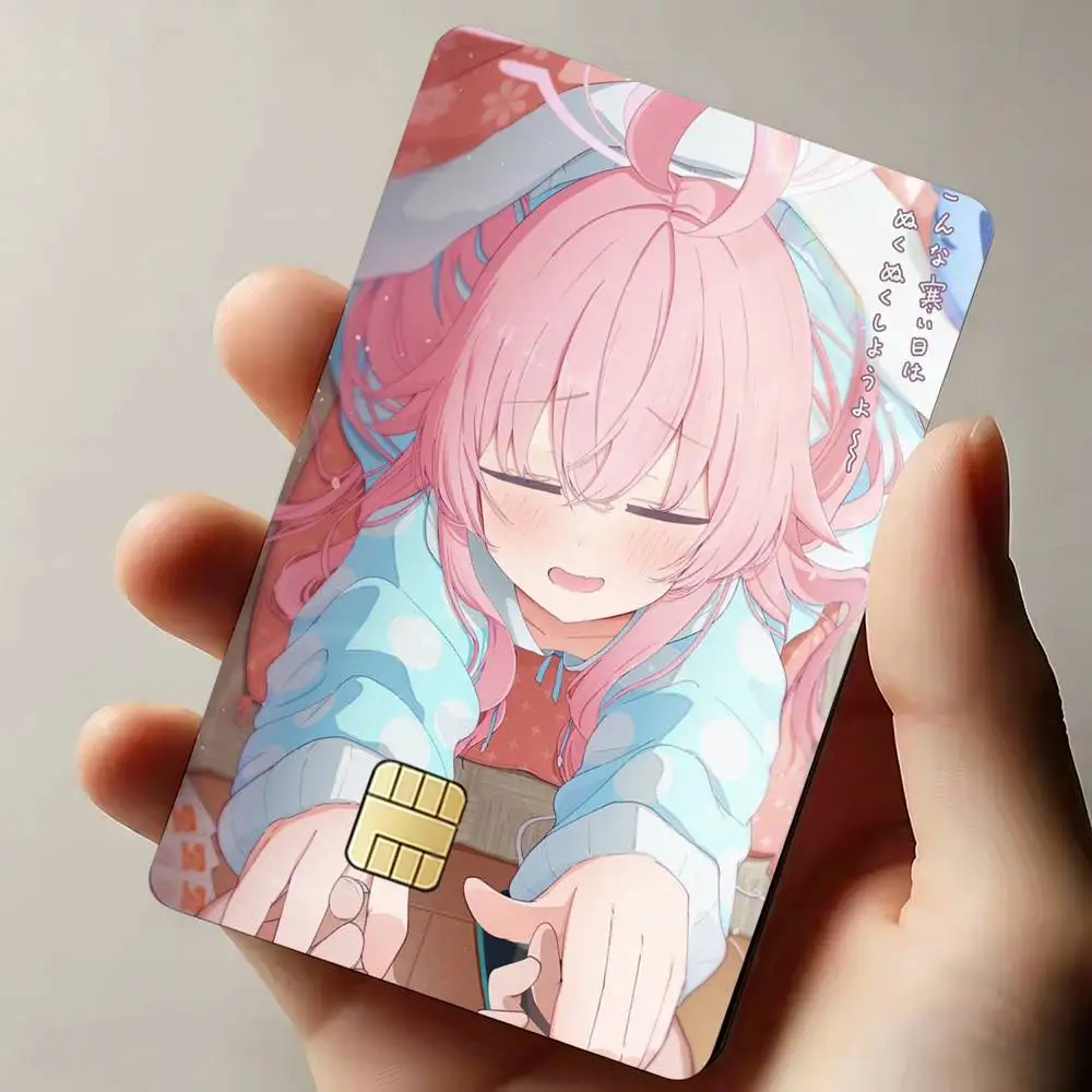 Blue Hoshino Takanashi A-Archive Sticker Decoration Creative Bank Card Bus Metro Waterproof Sticker