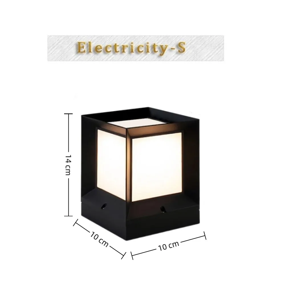 

Modern E27 Led Outdoor Post Light Column Pier 220V Column Lights IP54 Waterproof Enclosure Fixture Electric Cap Lights Yard
