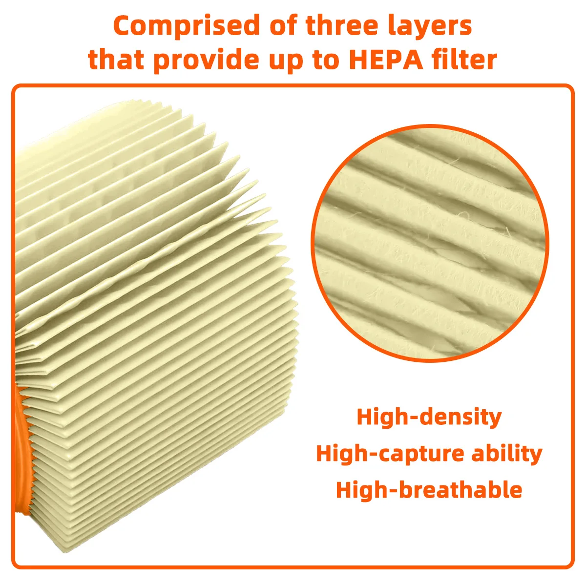 YONGRUN 1/2/5PCS Car Engine Air Filter Suitable For Ford/Lincoln/Mazda FA-1884 FA-1884 CA10242 5176WS 1AMFA00039 7T4Z9601A view 4