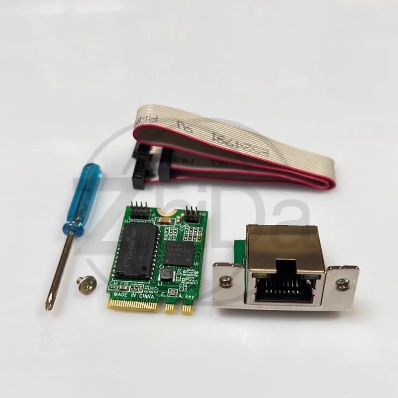 M.2 A+E Key Gigabit / 2.5G Ethernet Network Card, With COM Port For Soft Router Desktop Chassis