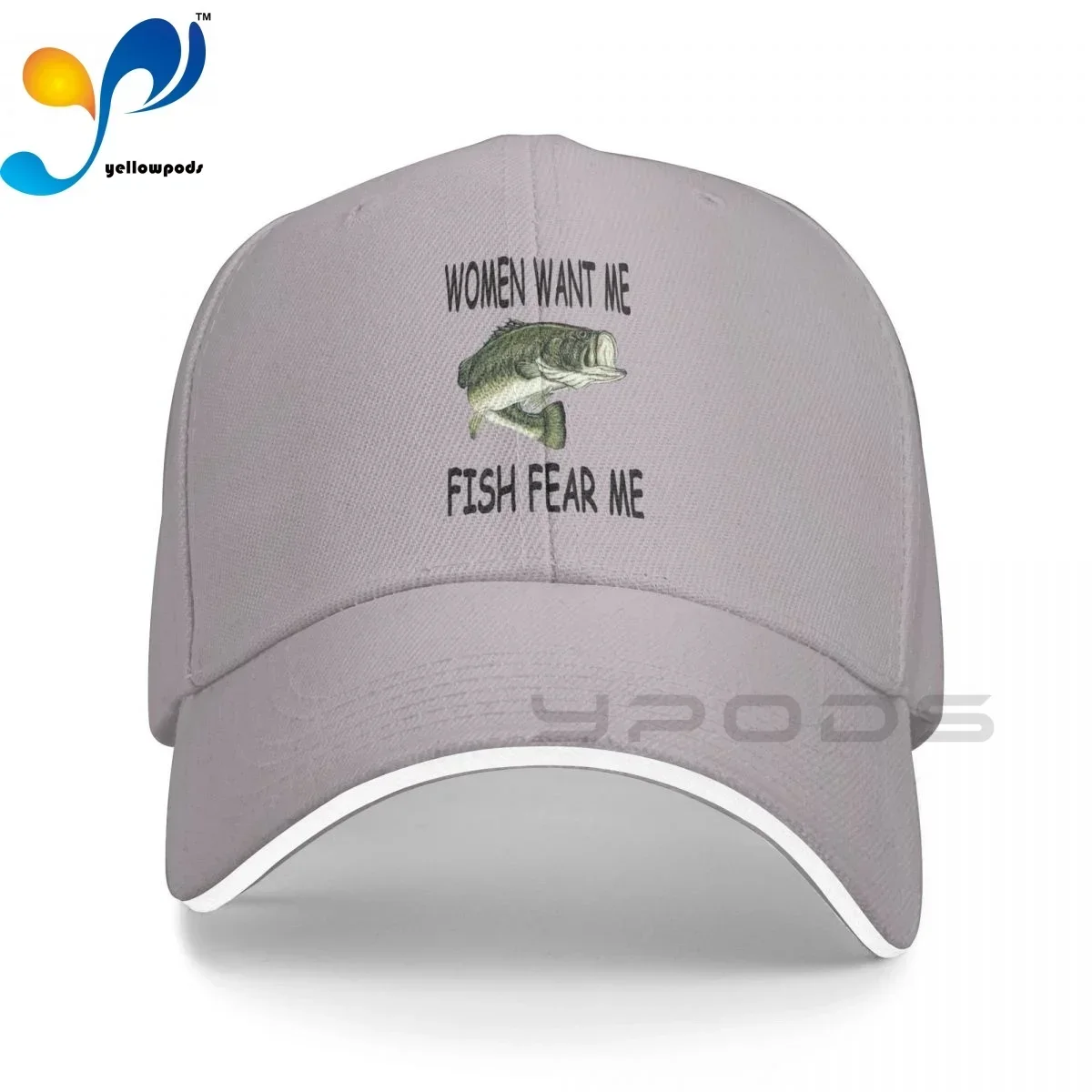 

Women Want Me Fish Fear Me Trucker Cap Snapback Hat for Men Baseball Mens Hats Caps for Logo