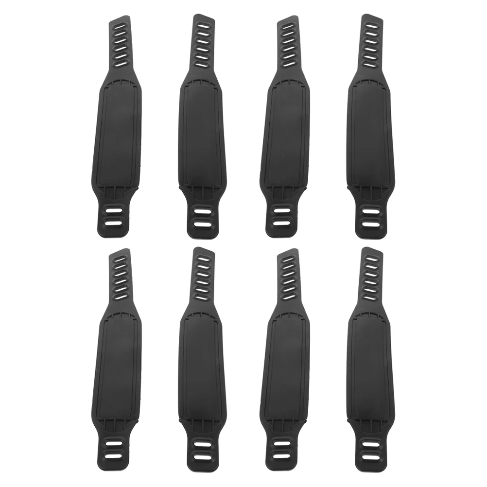

4 Pairs Fitness Bike Foot Straps Adjustable Durable Plastic for Adults Cycling Workout Stability Safety