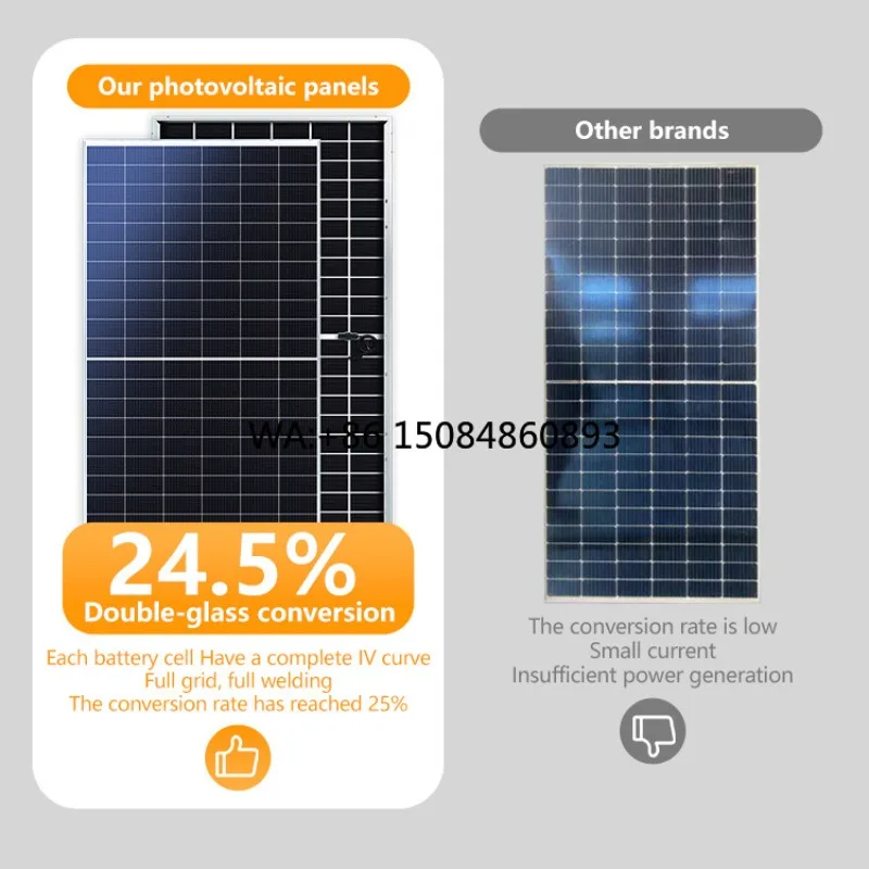 Balcony solar power generation  Multi fold Storable Mono Photovoltaic Panels Triangle Roof Mounting System Balcony Garden Kit