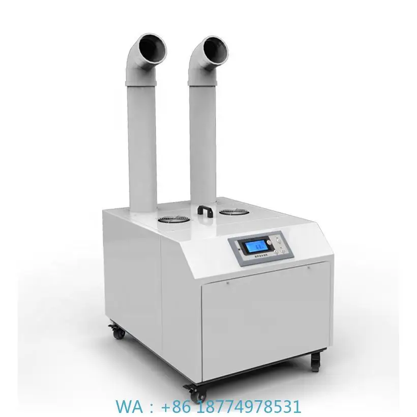 

Ultrasonic Agricultural Humidifier Vertical Water Mist MachineAutomatic Double Pipe Large Humidifier for Greenhouse Industrial