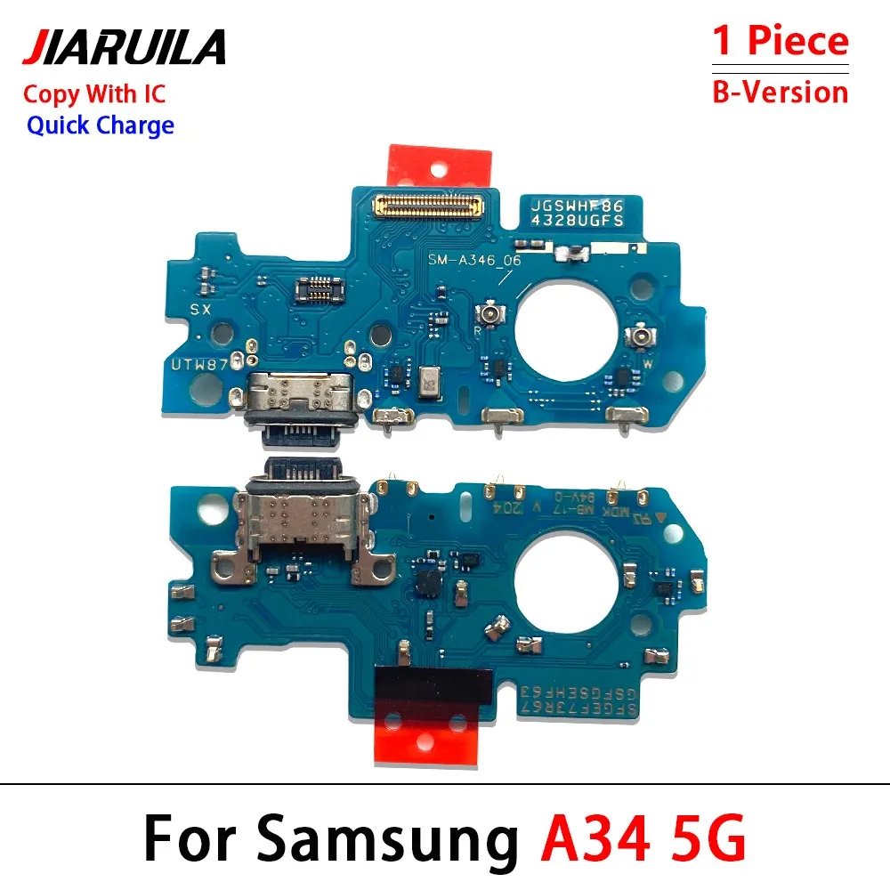 24Pcs, New For Samsung A13 A23 A33 A53 A14 A24 A34 A54 4G 5G USB Charge Port Jack Dock Connector Charging Board Flex Cable