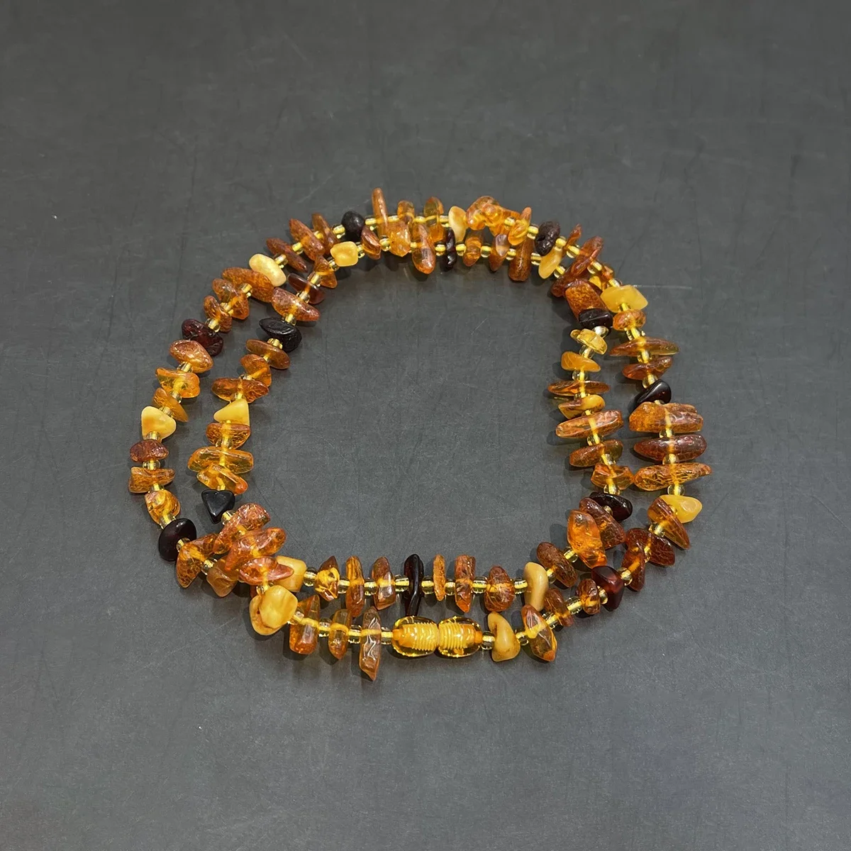Semi-precious Stones Natural Amber Rough Stone DIY for Jewelry Making Bracelet Necklace Accessories Gift Women 6–8 Mm-54cm