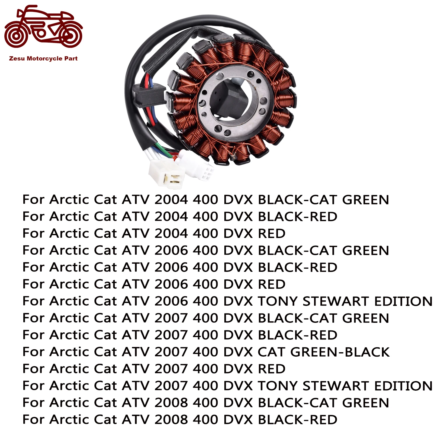 

Generator Stator Coil For Arctic Cat ATV DVX400 DVX 400 Magneto Assembly 2004-2008 3409-026 For SUZUKI LTZ400 LT-Z400 2003-2008