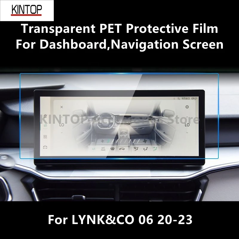 

For LYNK&CO 06 20-23 Dashboard,Navigation Screen Transparent PET Protective Film Anti-scratch Film Accessories Refit