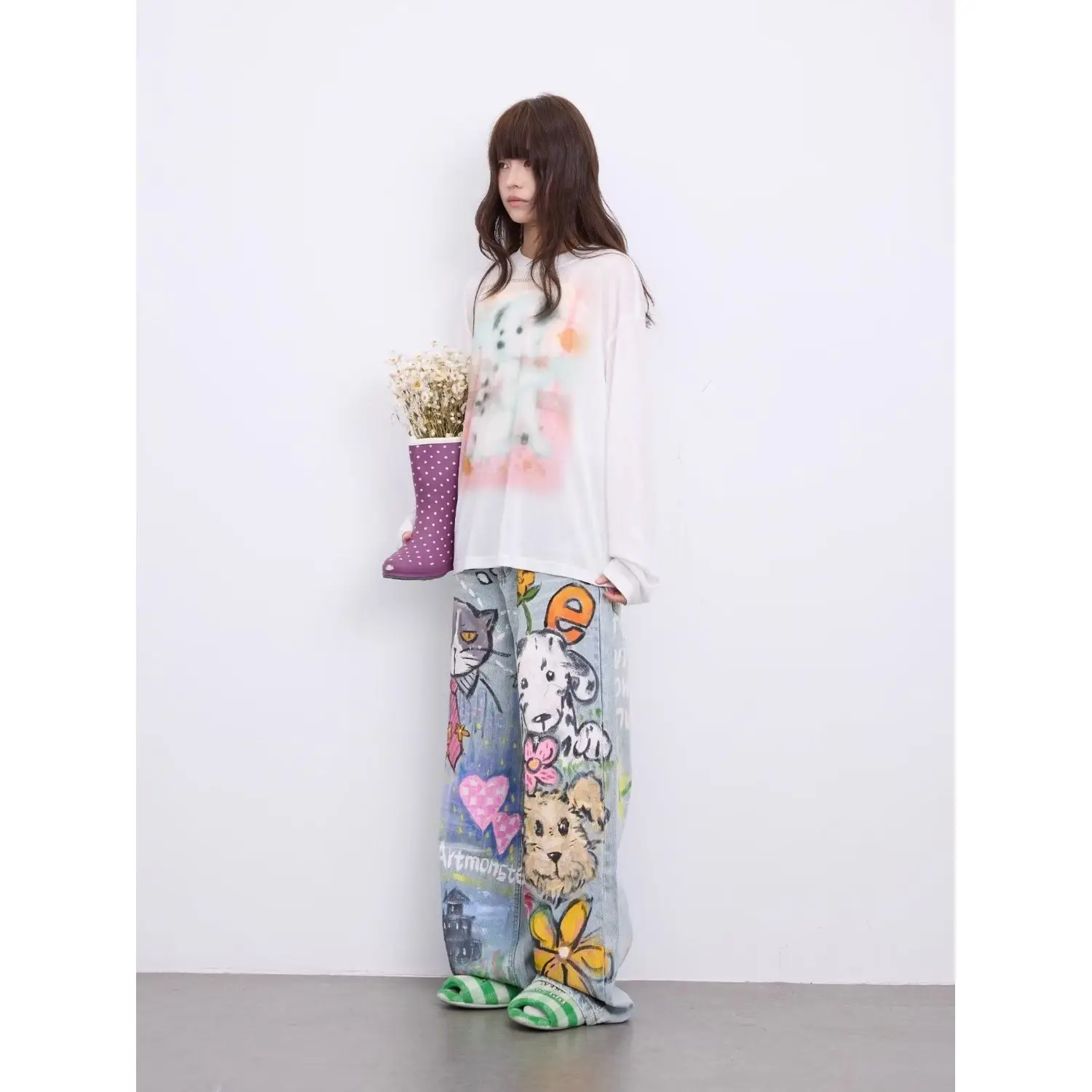 سروال Scimitar للسيدات عالي الجودة على الطراز الأمريكي صيفي مشروط كبير الحجم متجدد الهواء في الهواء الطلق واسع الأرجل منتجع حضري أنيق #6