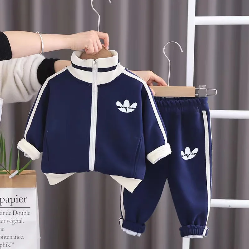 Boys Clothes Sets Spring Autumn 2024 Children Cotton Jackets Pants 2pcs Sports Suit For Baby Coats Tracksuits Kids Outfits 4 5 Y