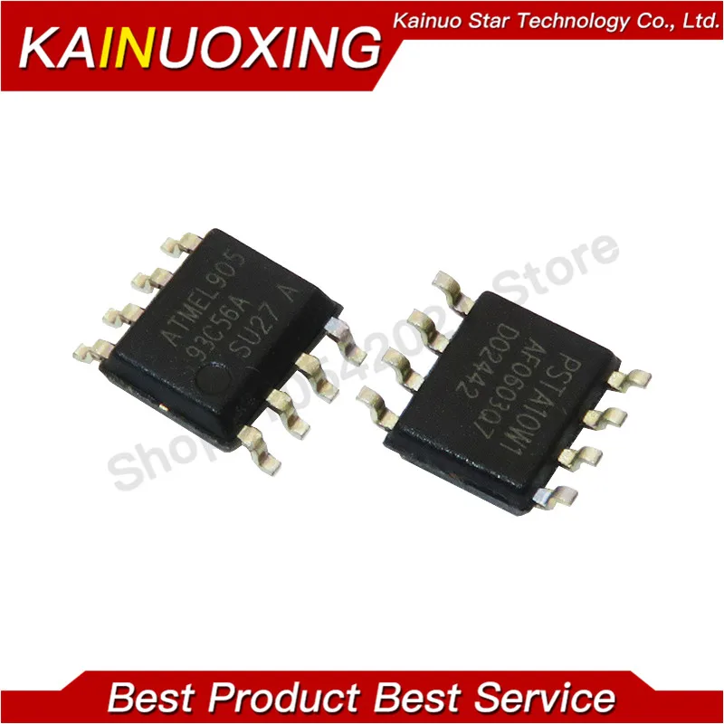 10pcs AT93C56 93C56 SOP8 AT93C56A SOP SOP-8 EEPROM (256x8)/(128x16) 2K new original