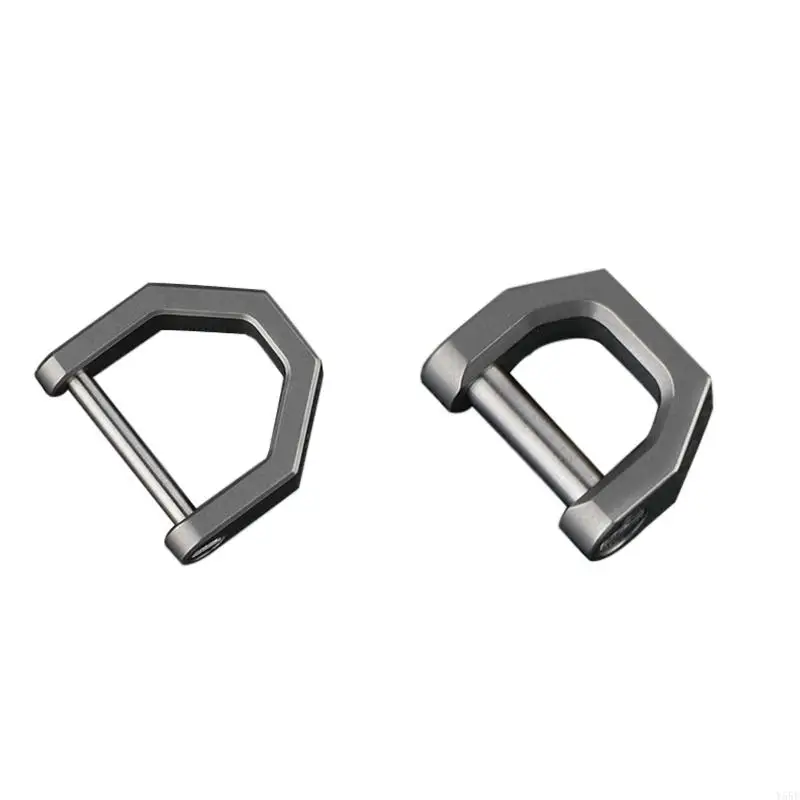 

Y55E D Buckles D-Shaped Metal Hoop D Ring Horseshoes Buckle DIY Accessories