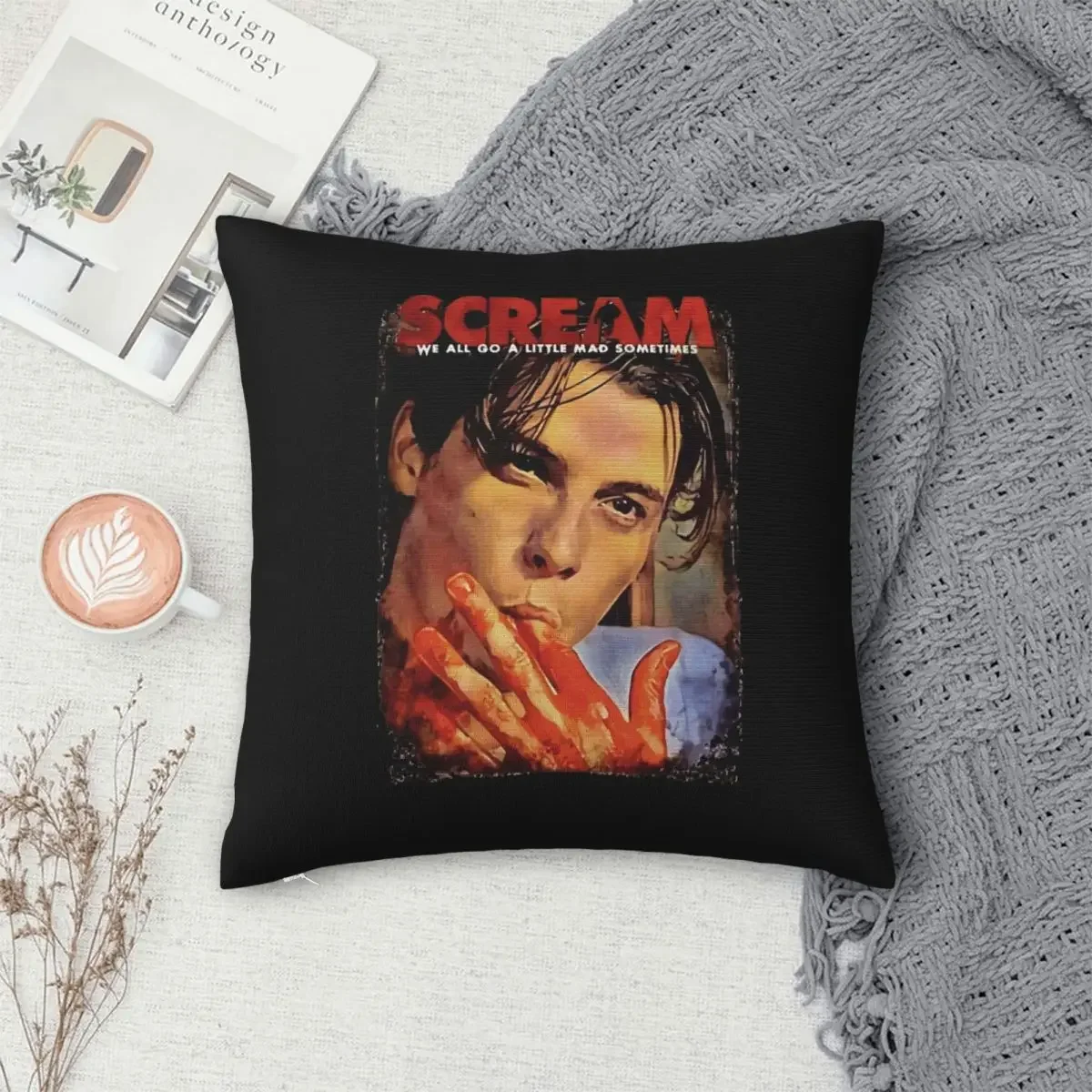 Scream Movie Billy Loomis Skeet Ulrich Pillowcase Polyester Creative Decor Throw Pillow Case Sofa Seater Cushion