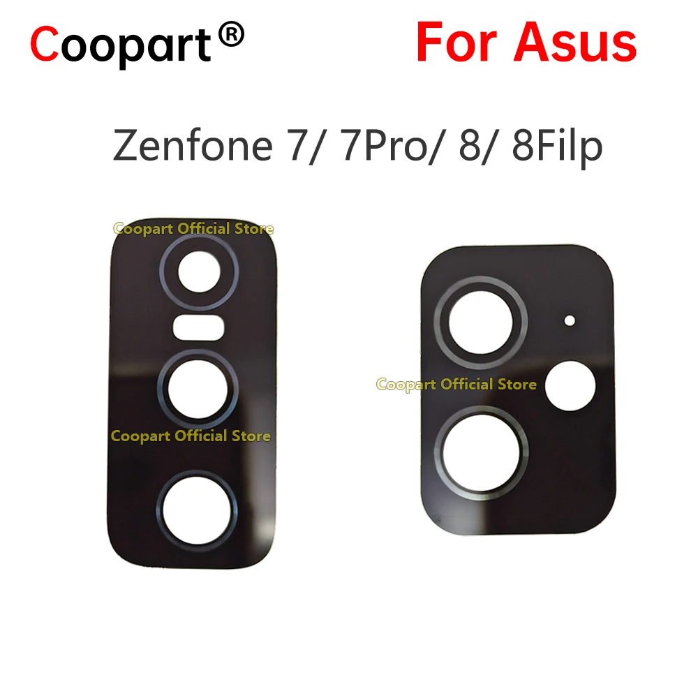 New Back Rear Camera Lens Glass Frame Cover Holder For Asus Zenfone 7 7Pro 8 Flip ZS671KS ZS670KS ZS590KS ZS672KS Parts