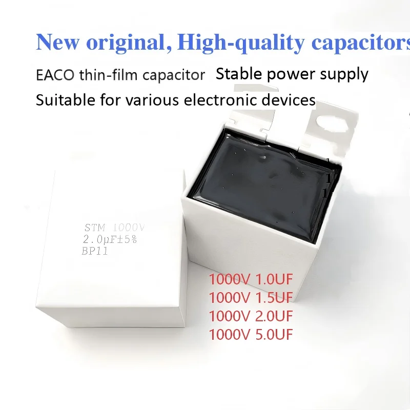 Original EACO STM1000V STM-1000-1.0-BS11 1.0UF1.5UF2.0UF5.0UF IGBT Absorption Film Capacitor For Welding Inverter UPS Converter