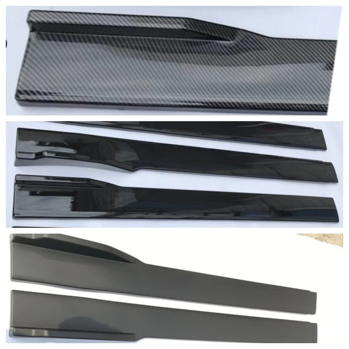 

Body Kit Carbon Fiber Side Skirt Automobile Matte Black Side Shovel Surround Car Accessories