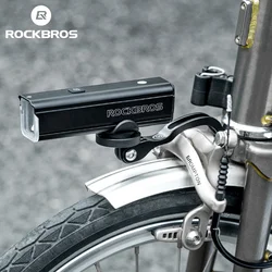 ROCKBROS Bicycle Front Fork Light Holder Aluminum Alloy GoPro Brompton Folding Bike Computer Bracket Sport Camera Adapter