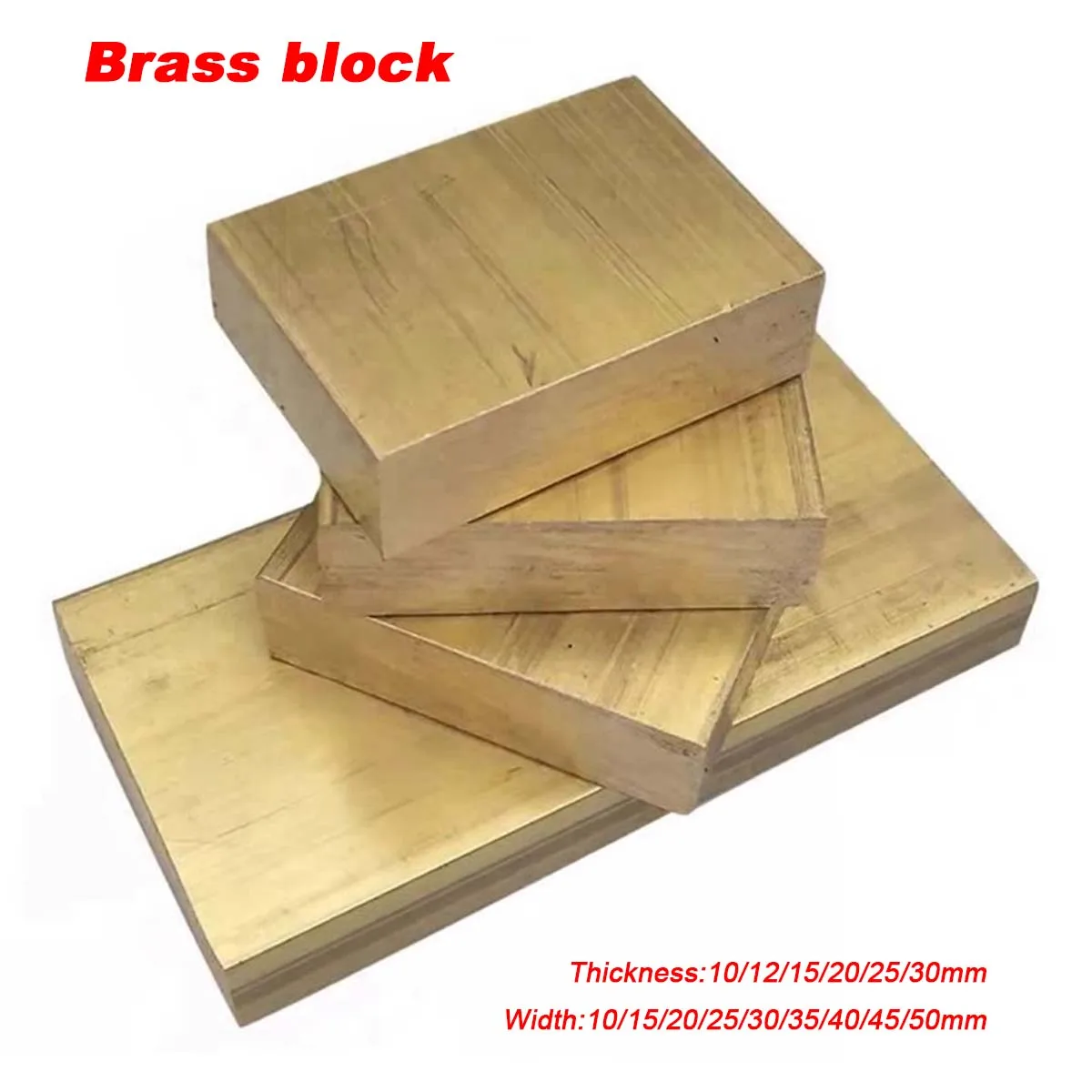 

H59 H62 H65 Brass Block Brass Rectangular Material Customized Zero Cut Custom Processing Based On Provided Images