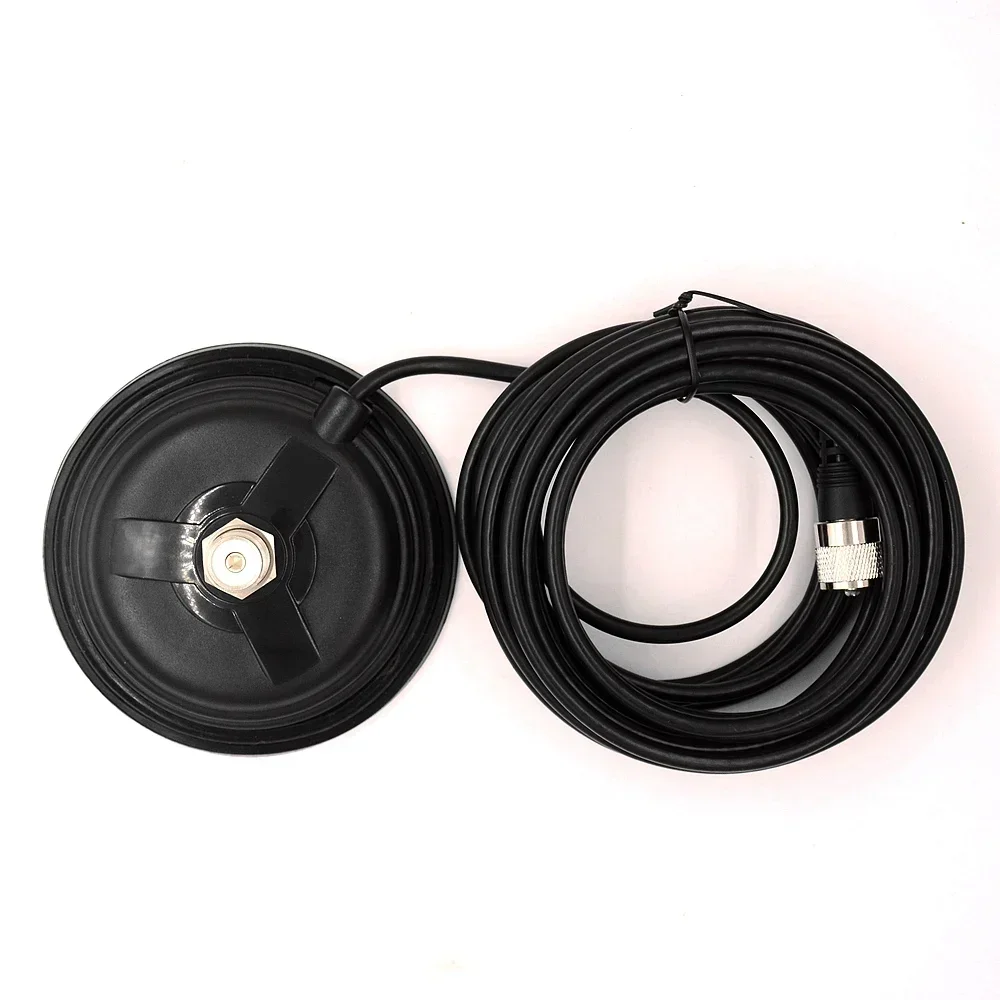 Antenna Magnetic Roof Mount Base 11cm/16cm & 4M RG58 Cable UHF Male PL259 Connector Car Mobile Truck Taxi Antennas Accessory