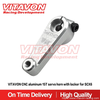 VITAVON CNC Aluminum 7075 15T Servo Horn With Locker for SCX6