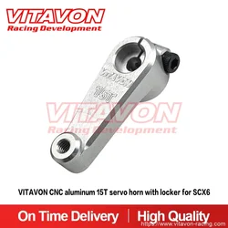 VITAVON CNC Aluminum 7075 15T Servo Horn With Locker for SCX6