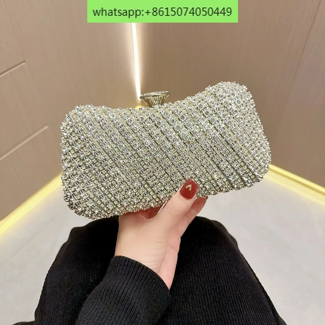 Banquet ladies clutch dress bag cheongsam bag diamond-encrusted dinner