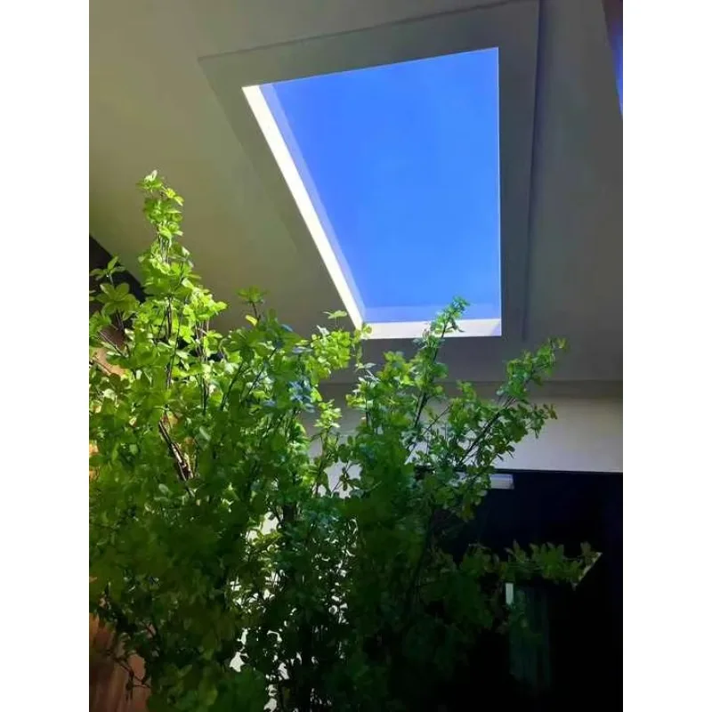 Indoor Artificial Sunlight Hight CRI Lamp Recessed Window Blue Sky Rooflight Faux LED Ceiling Virtual Skylight Panel Light